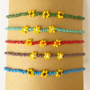 Sunflower Daisy Chain Bracelet